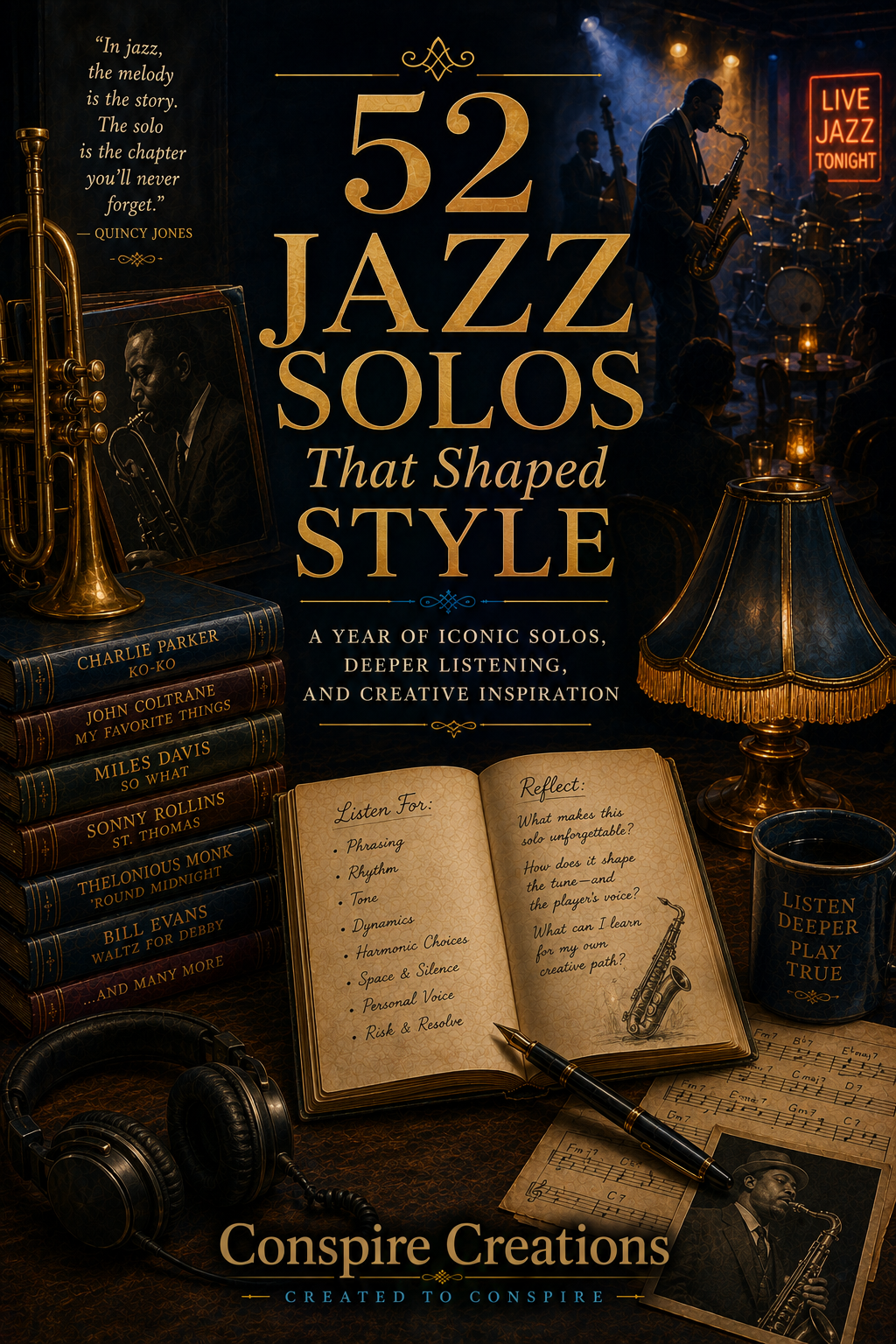 52 Jazz Solos That Shaped Style — A 52-Week Guided Music Journal