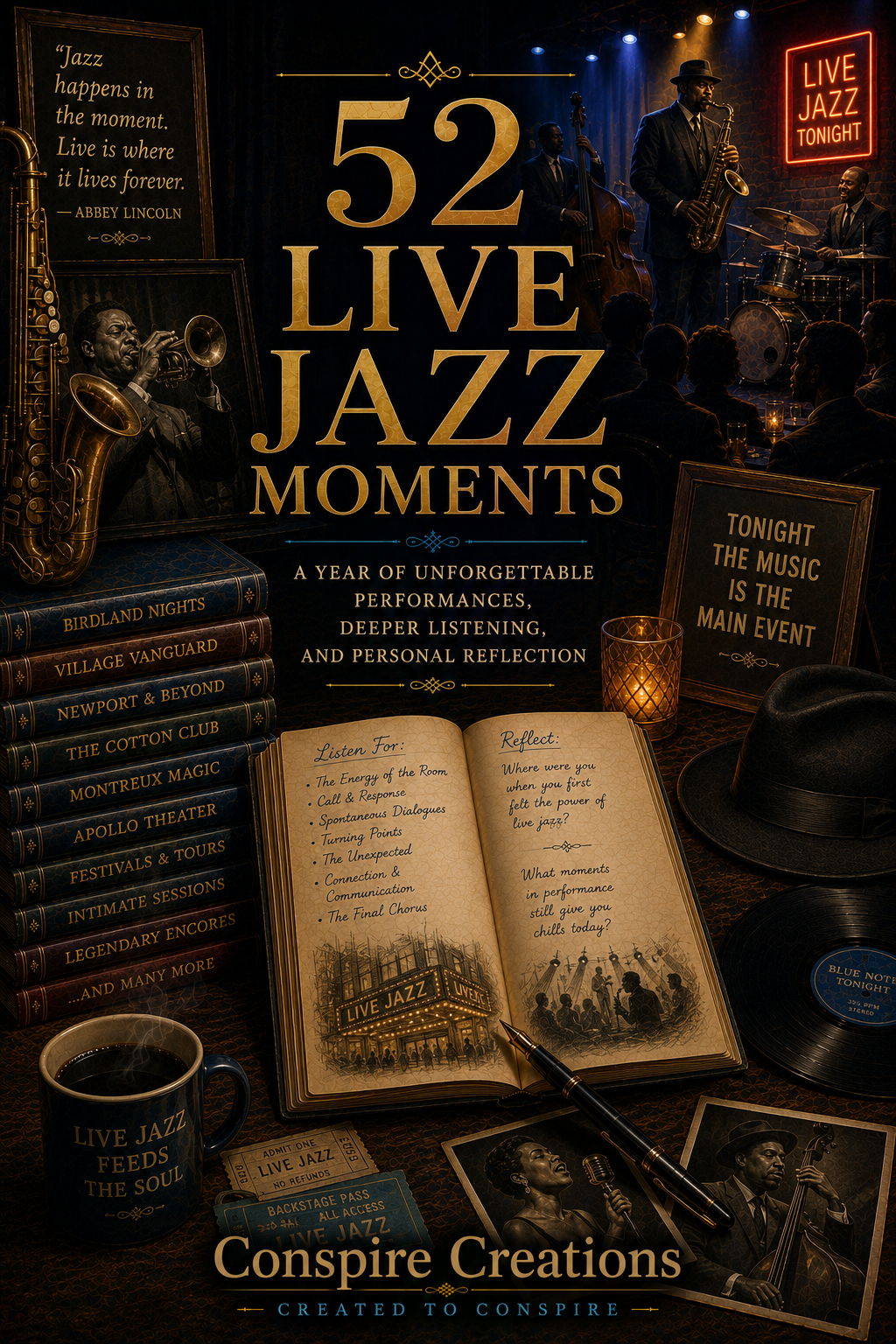52 Live Jazz Moments — A 52-Week Guided Music Journal