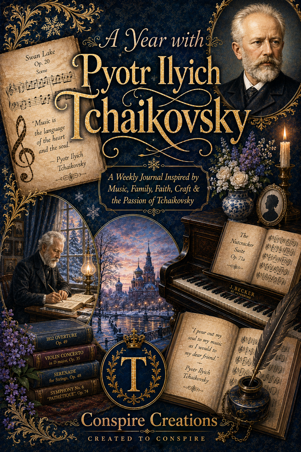 A Year with Pyotr Ilyich Tchaikovsky — A 52-Week Guided Music Journal