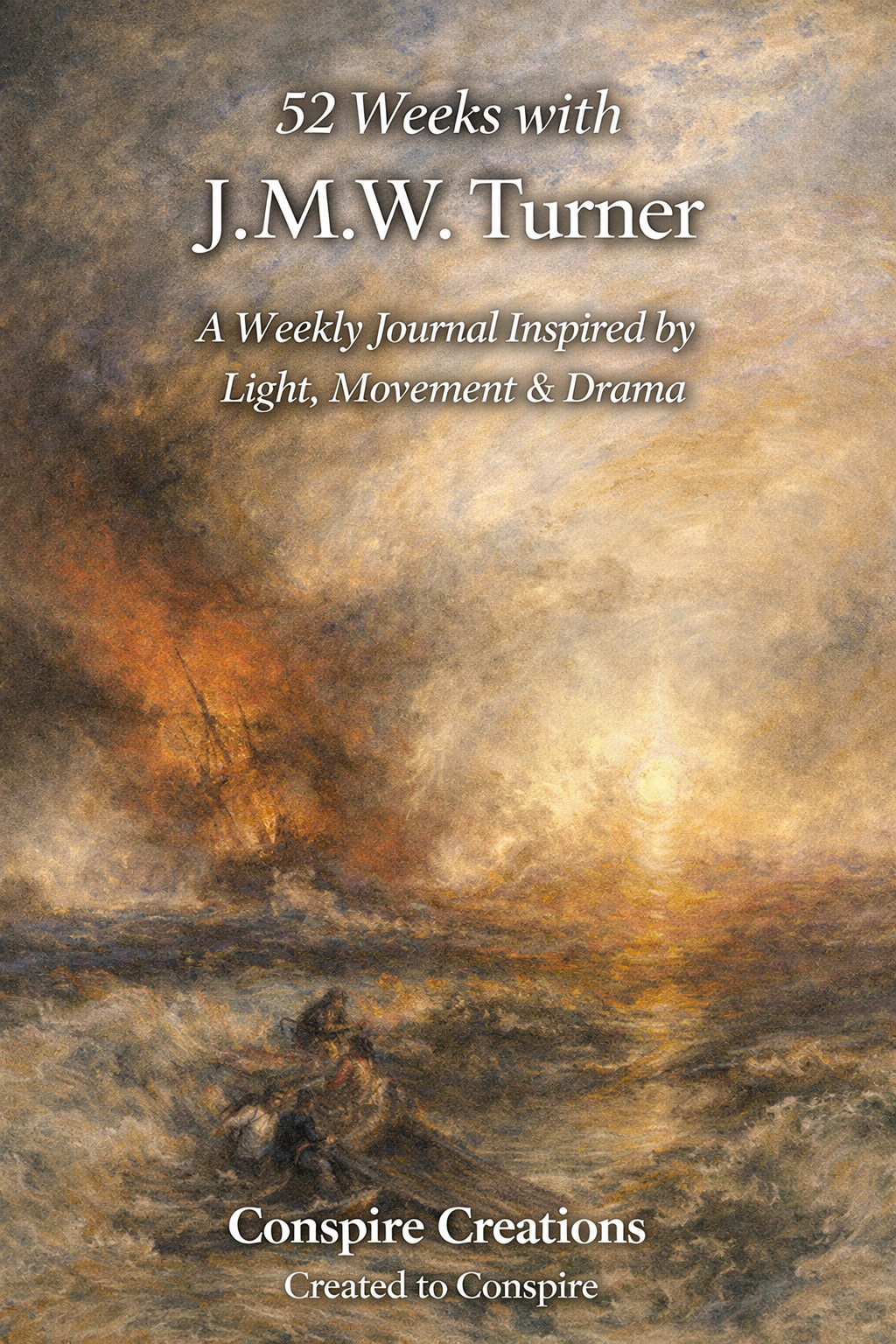 52 Weeks with J.M.W. Turner Guided Journal — Premium 52-week guided digital PDF journal by Conspire Creations®