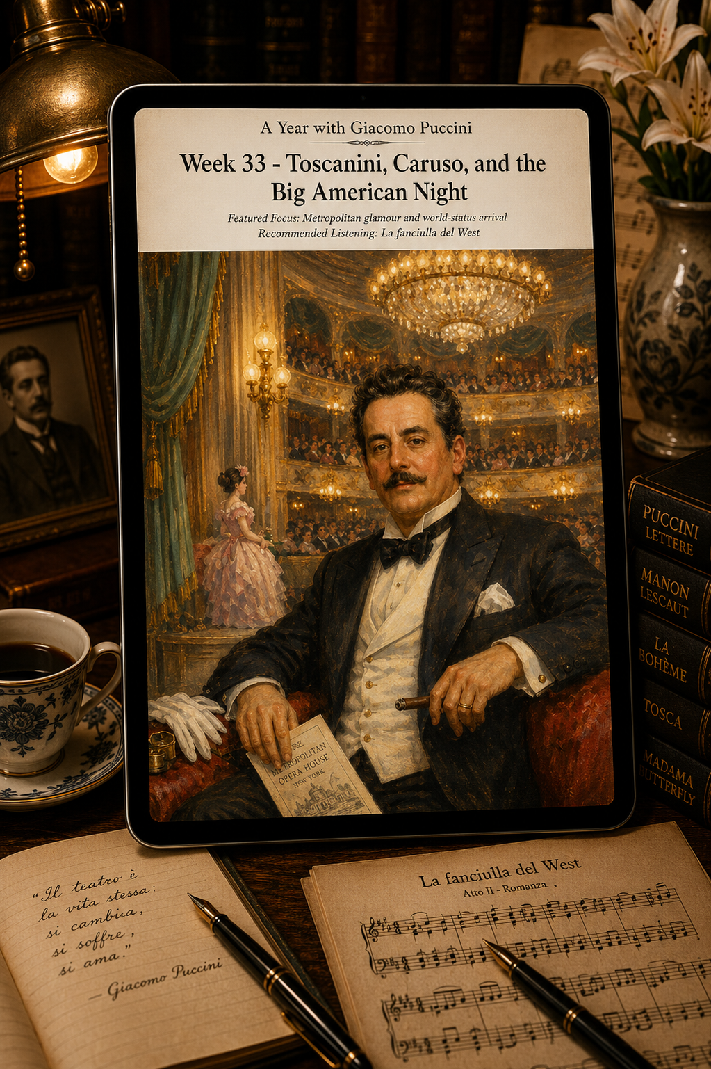 A Year with Giacomo Puccini — A 52-Week Guided Music Journal