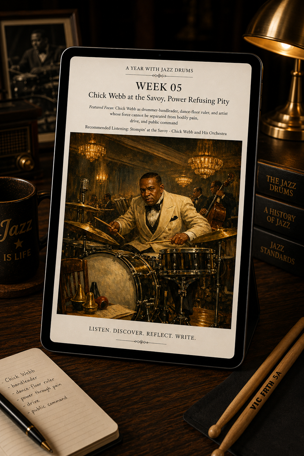 A Year with Jazz Drums — A 52-Week Guided Music Journal