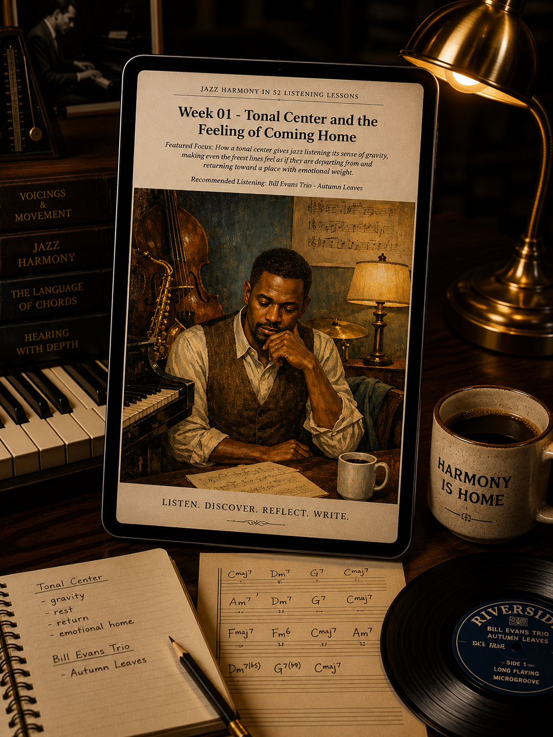 Jazz Harmony in 52 Listening Lessons — A 52-Week Guided Music Journal