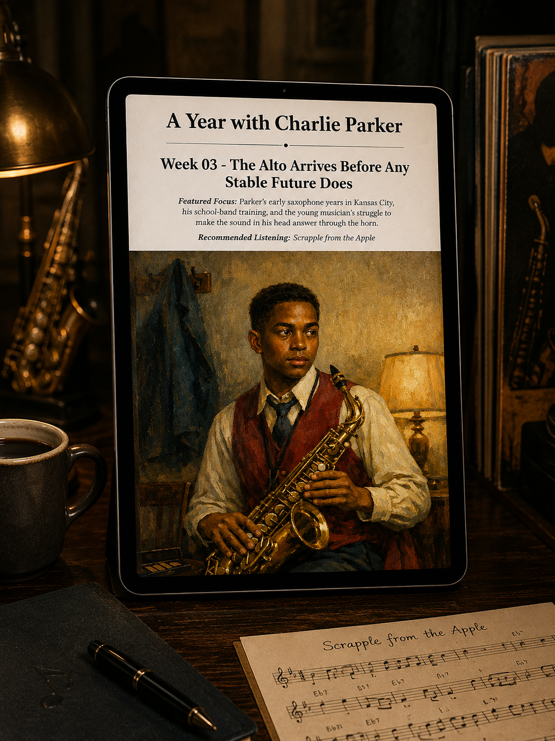 A Year with Charlie Parker — A 52-Week Guided Music Journal