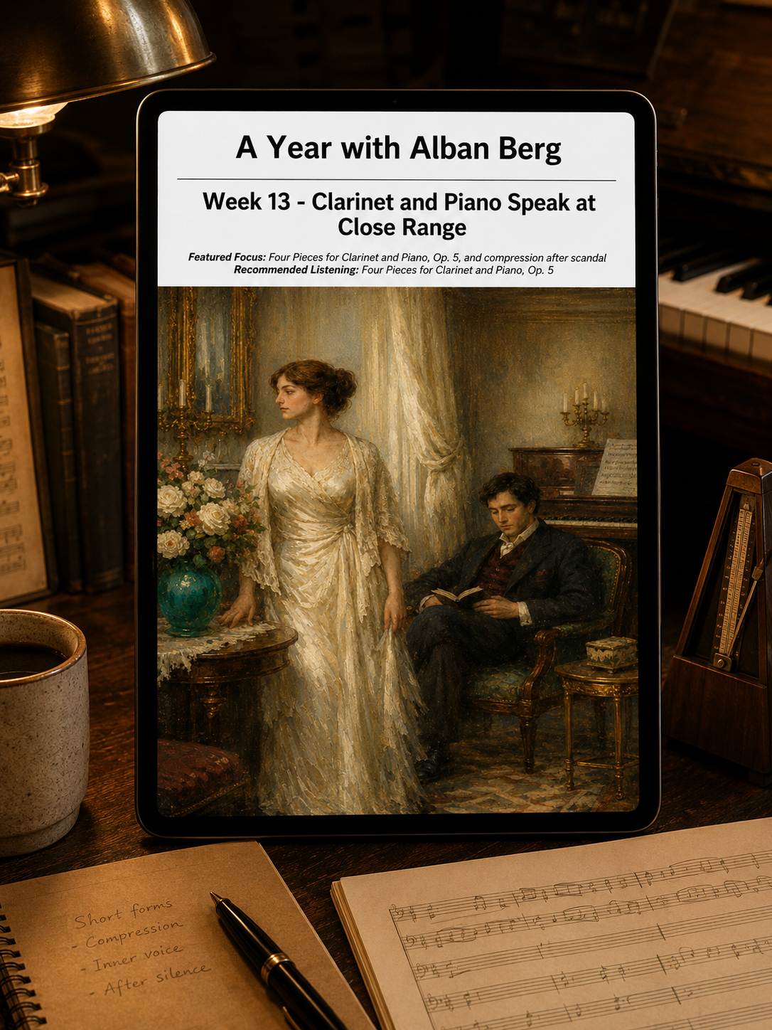A Year with Alban Berg — A 52-Week Guided Music Journal