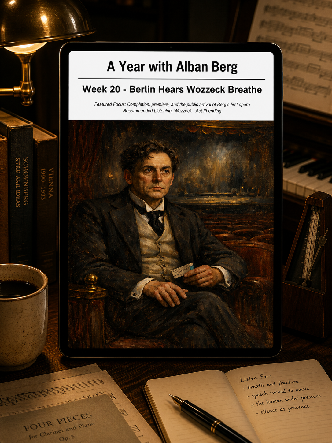 A Year with Alban Berg — A 52-Week Guided Music Journal