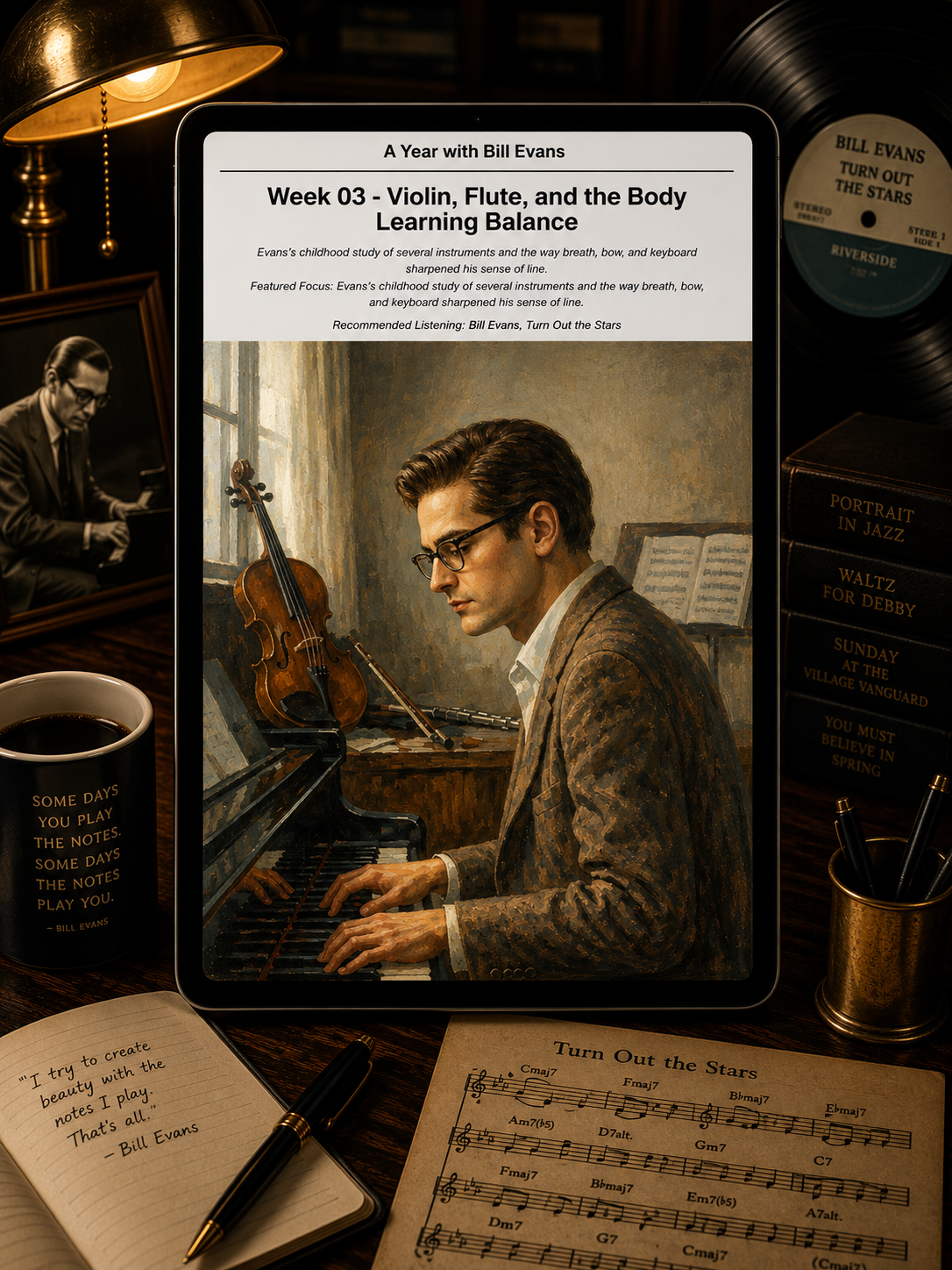 A Year with Bill Evans — A 52-Week Guided Music Journal