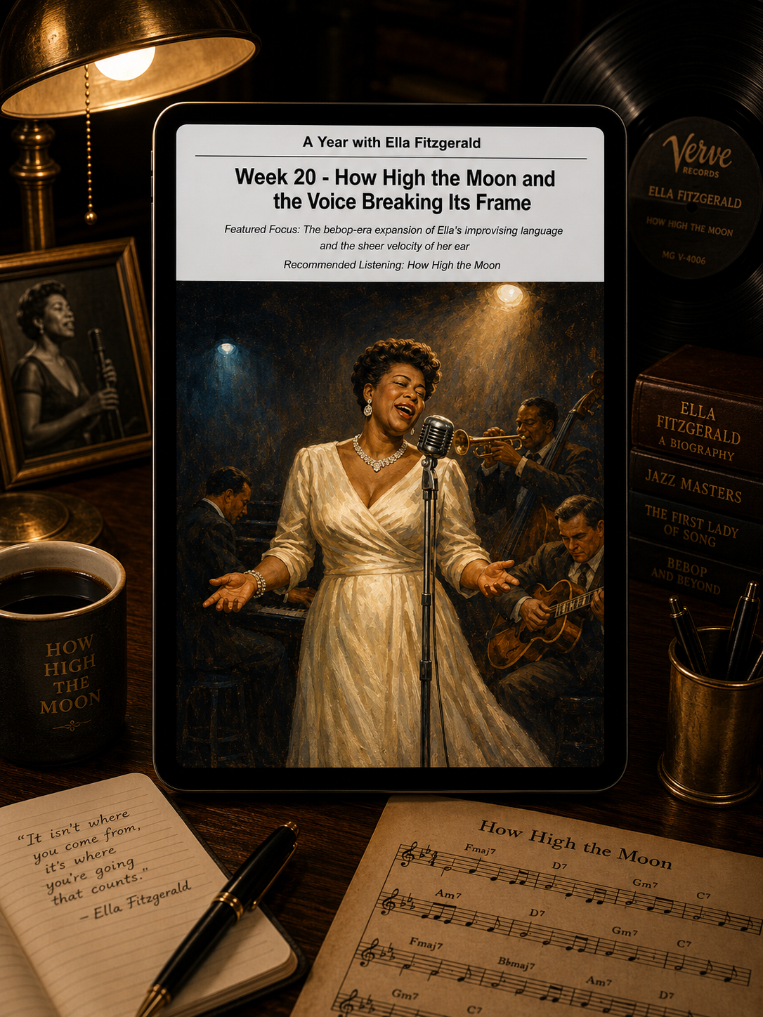A Year with Ella Fitzgerald — A 52-Week Guided Music Journal