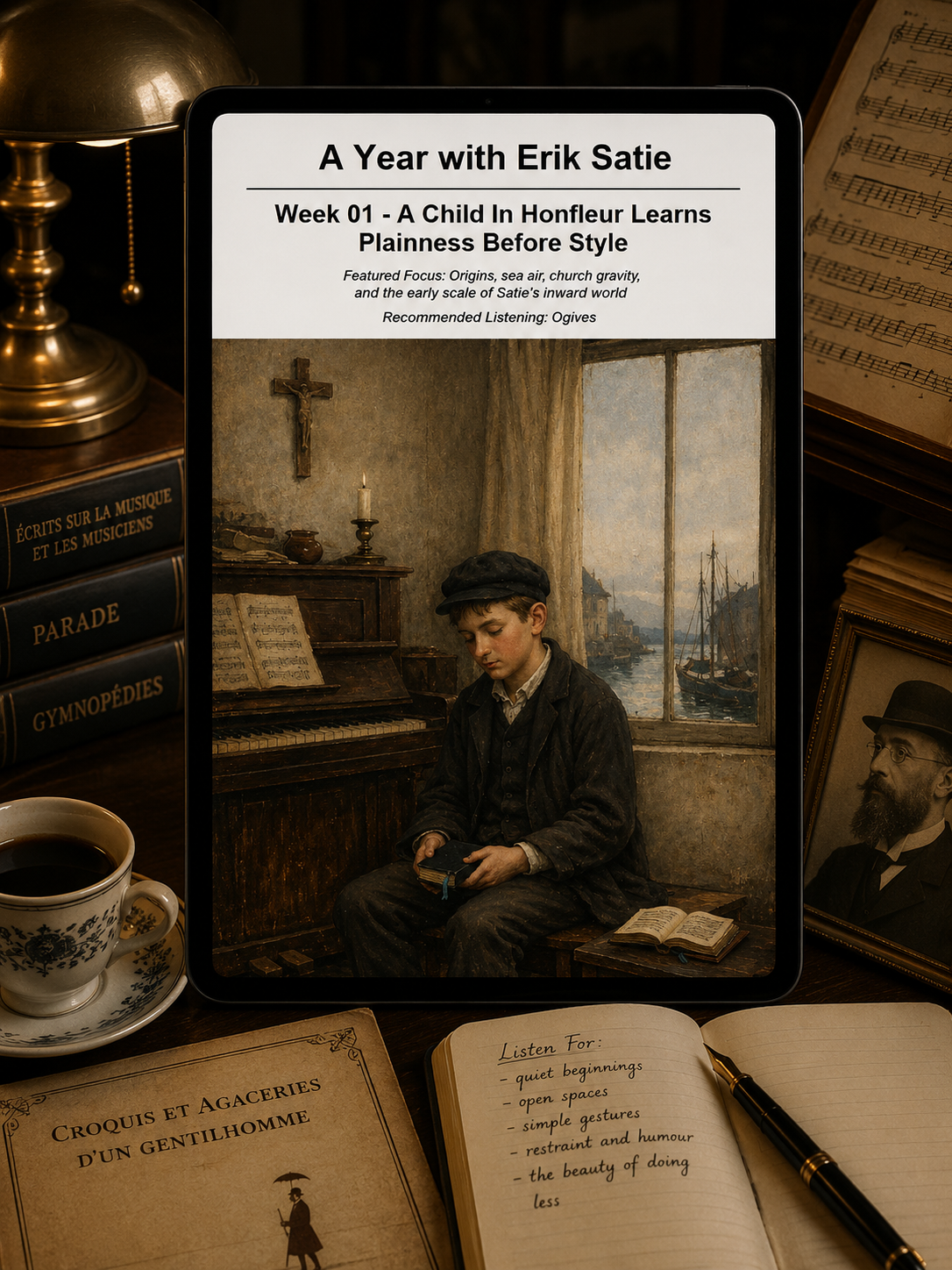 A Year with Erik Satie — A 52-Week Guided Music Journal