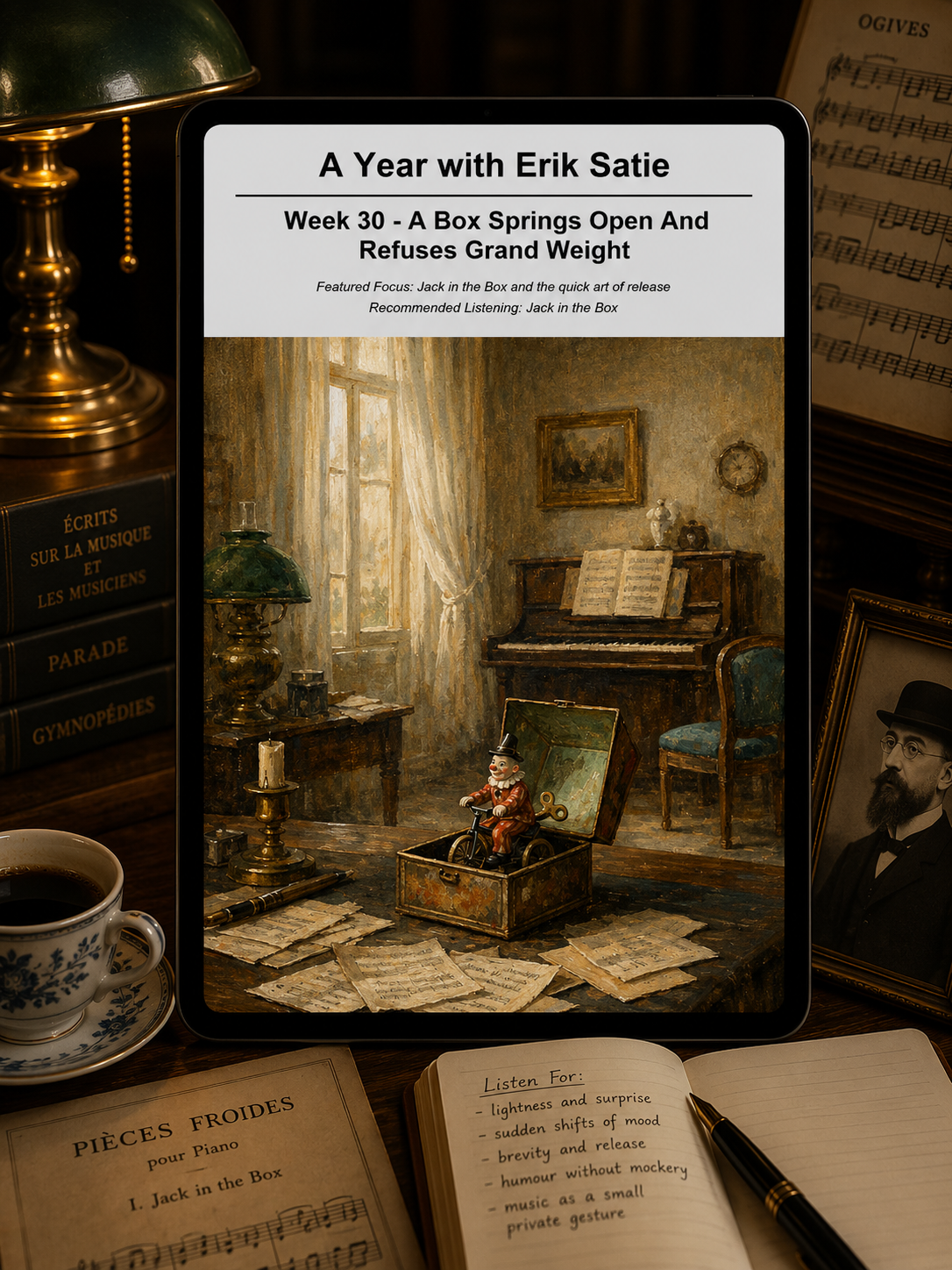 A Year with Erik Satie — A 52-Week Guided Music Journal
