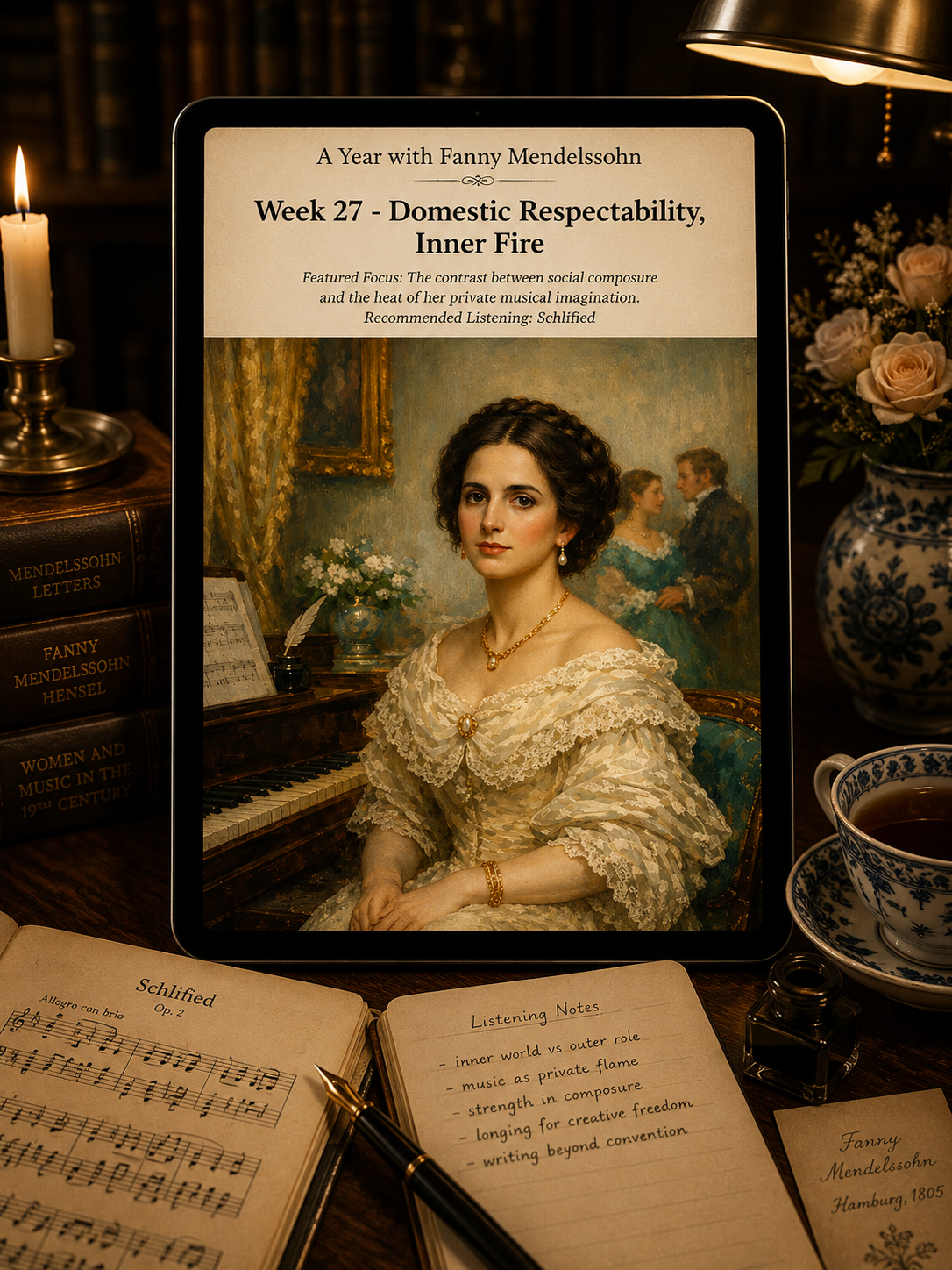 A Year with Fanny Mendelssohn — A 52-Week Guided Music Journal
