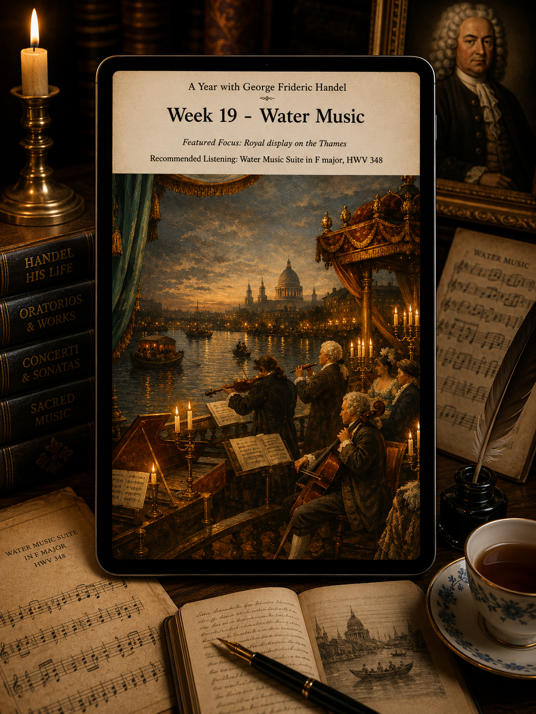 A Year with George Frideric Handel — A 52-Week Guided Music Journal