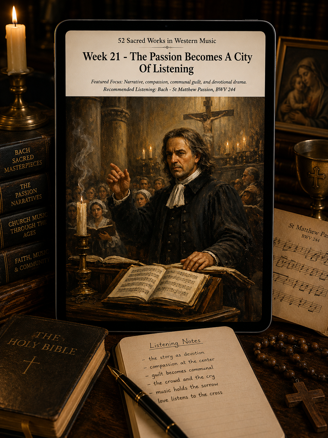52 Sacred Works in Western Music — A 52-Week Guided Music Journal
