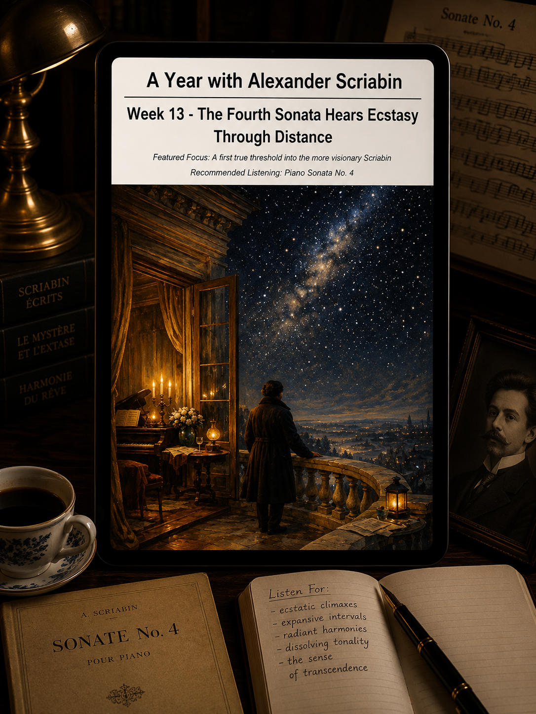 A Year with Alexander Scriabin — A 52-Week Guided Music Journal