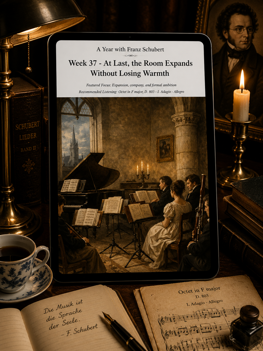 A Year with Franz Schubert — A 52-Week Guided Music Journal