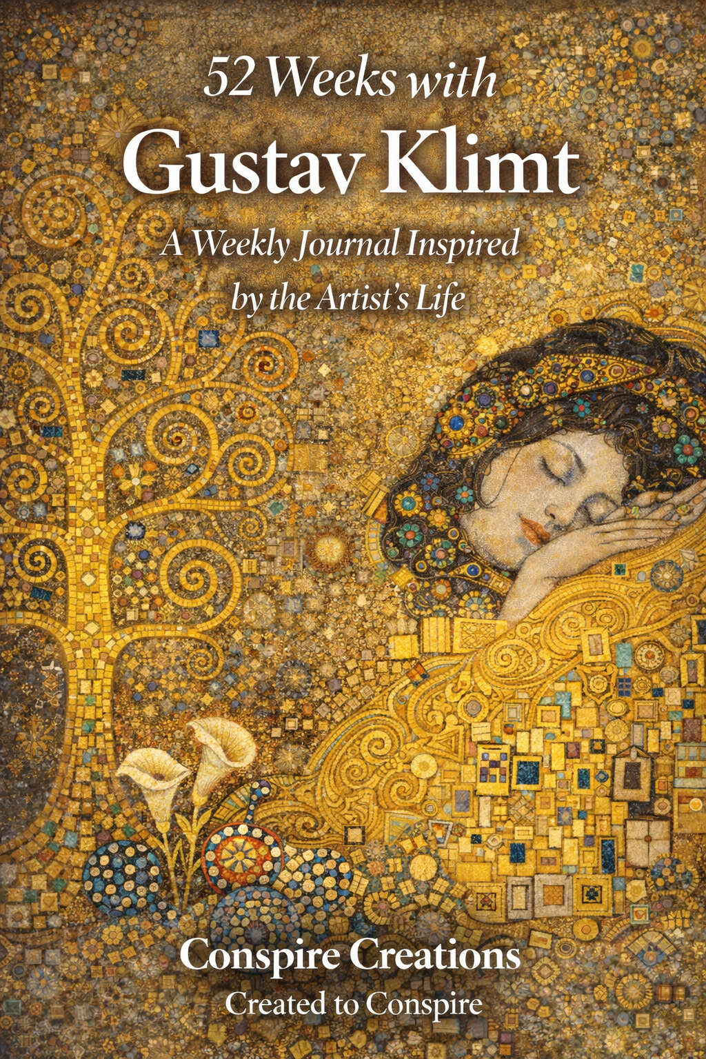 52 Weeks with Gustav Klimt Guided Journal — Premium 52-week guided digital PDF journal by Conspire Creations®