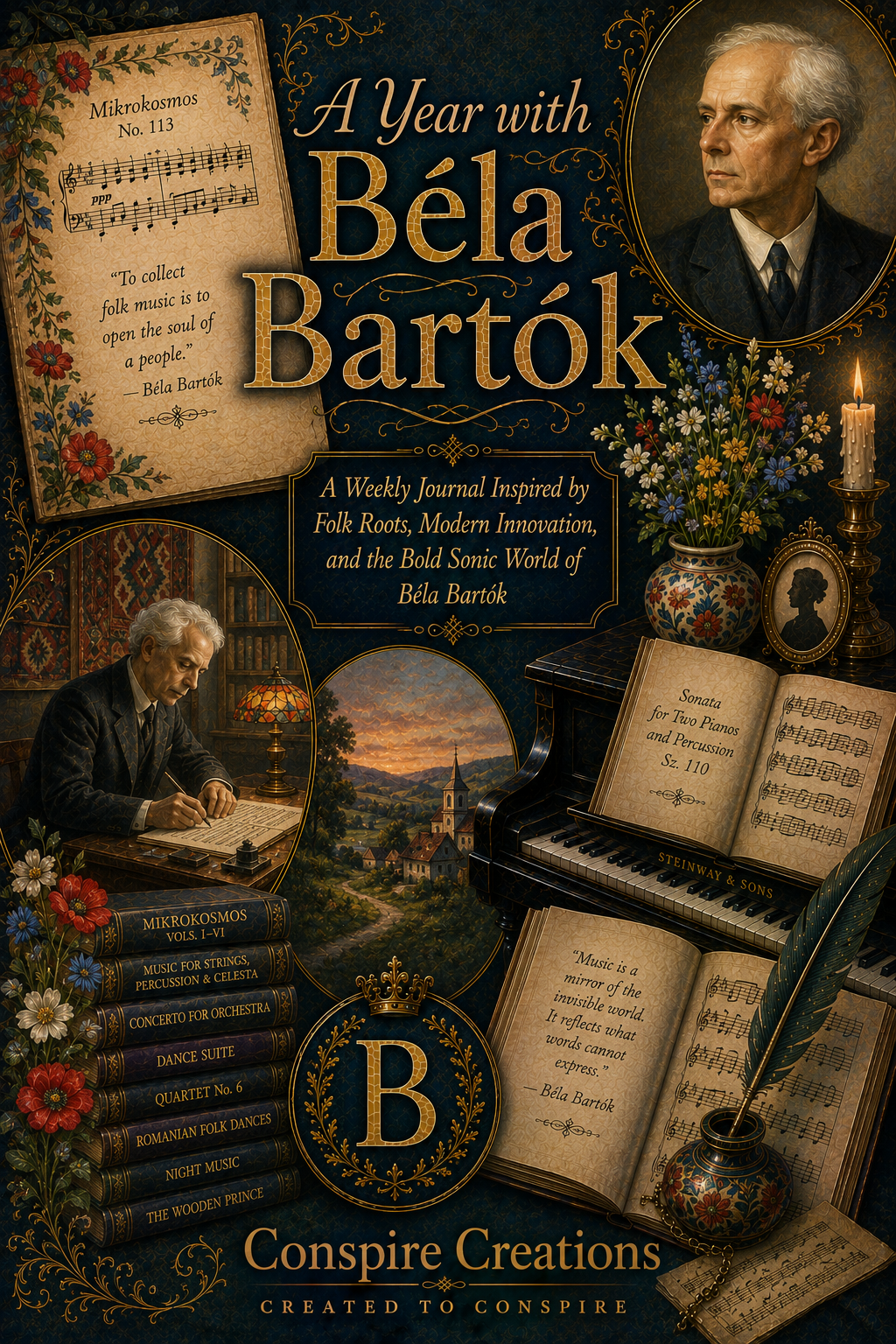A Year with Béla Bartók — A 52-Week Guided Music Journal