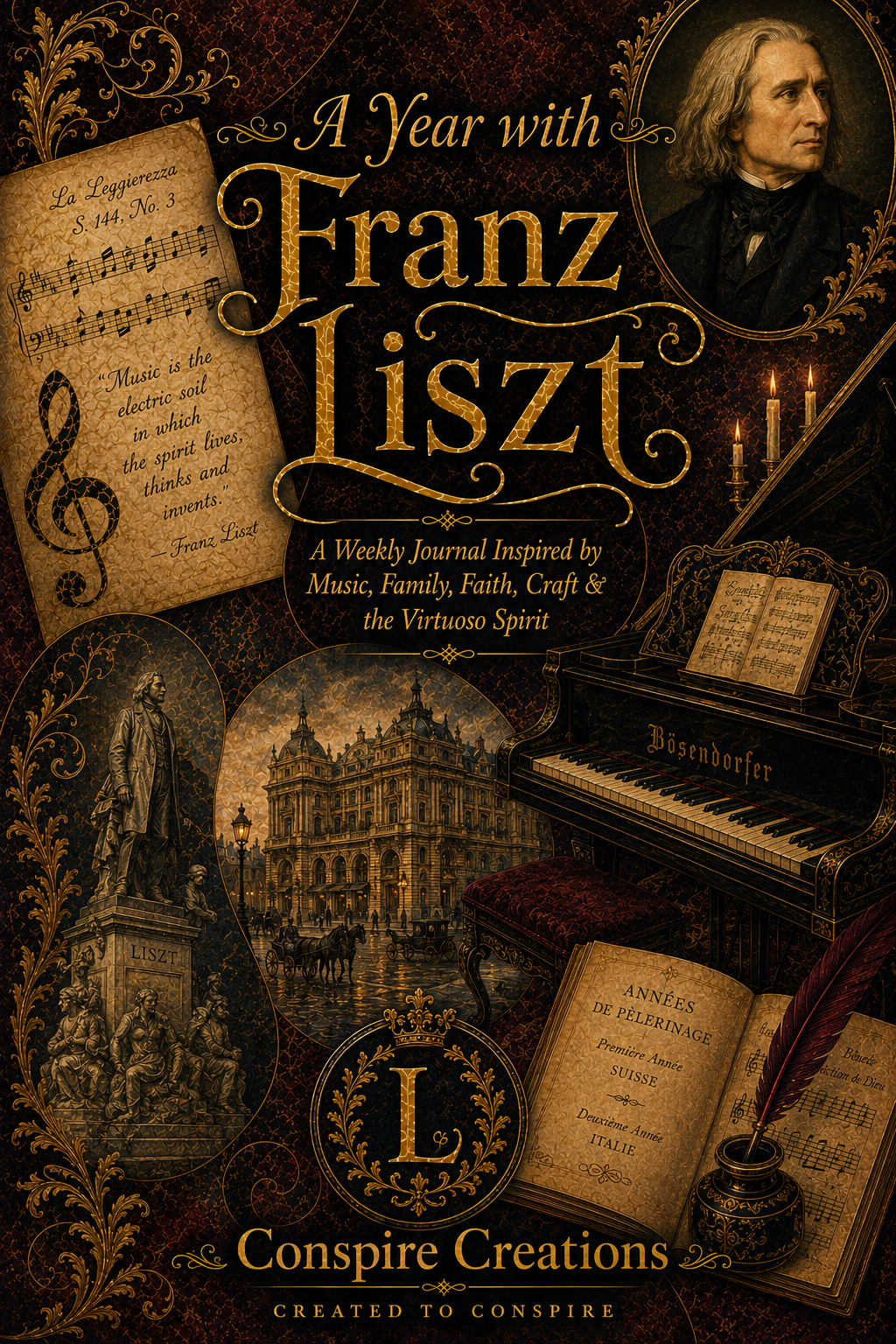 A Year with Franz Liszt — A 52-Week Guided Music Journal