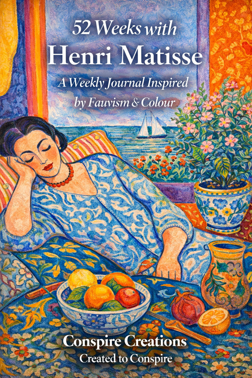 52 Weeks with Henri Matisse Guided Journal — Premium 52-week guided digital PDF journal by Conspire Creations®
