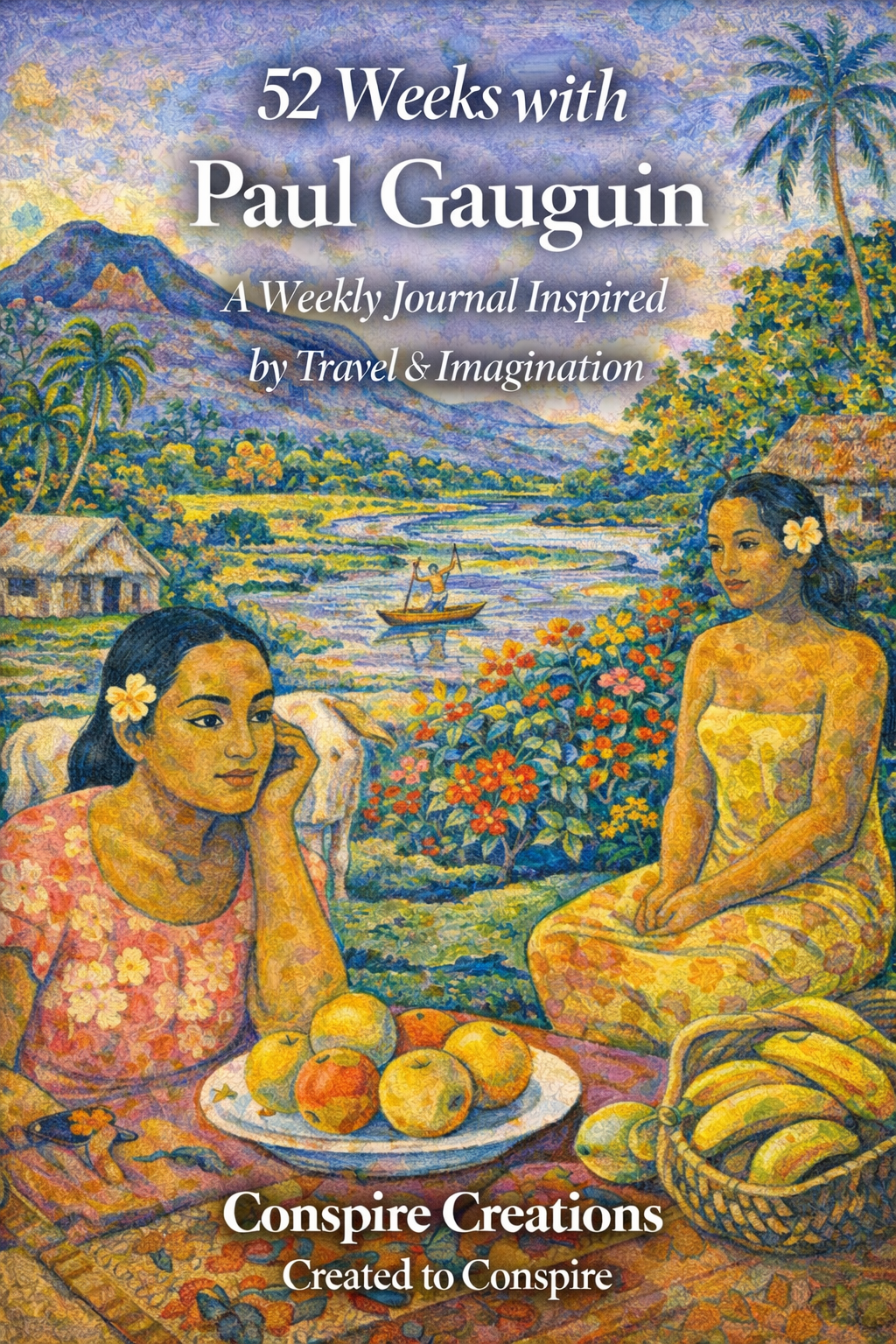 52 Weeks with Paul Gauguin Guided Journal — Premium 52-week guided digital PDF journal by Conspire Creations®