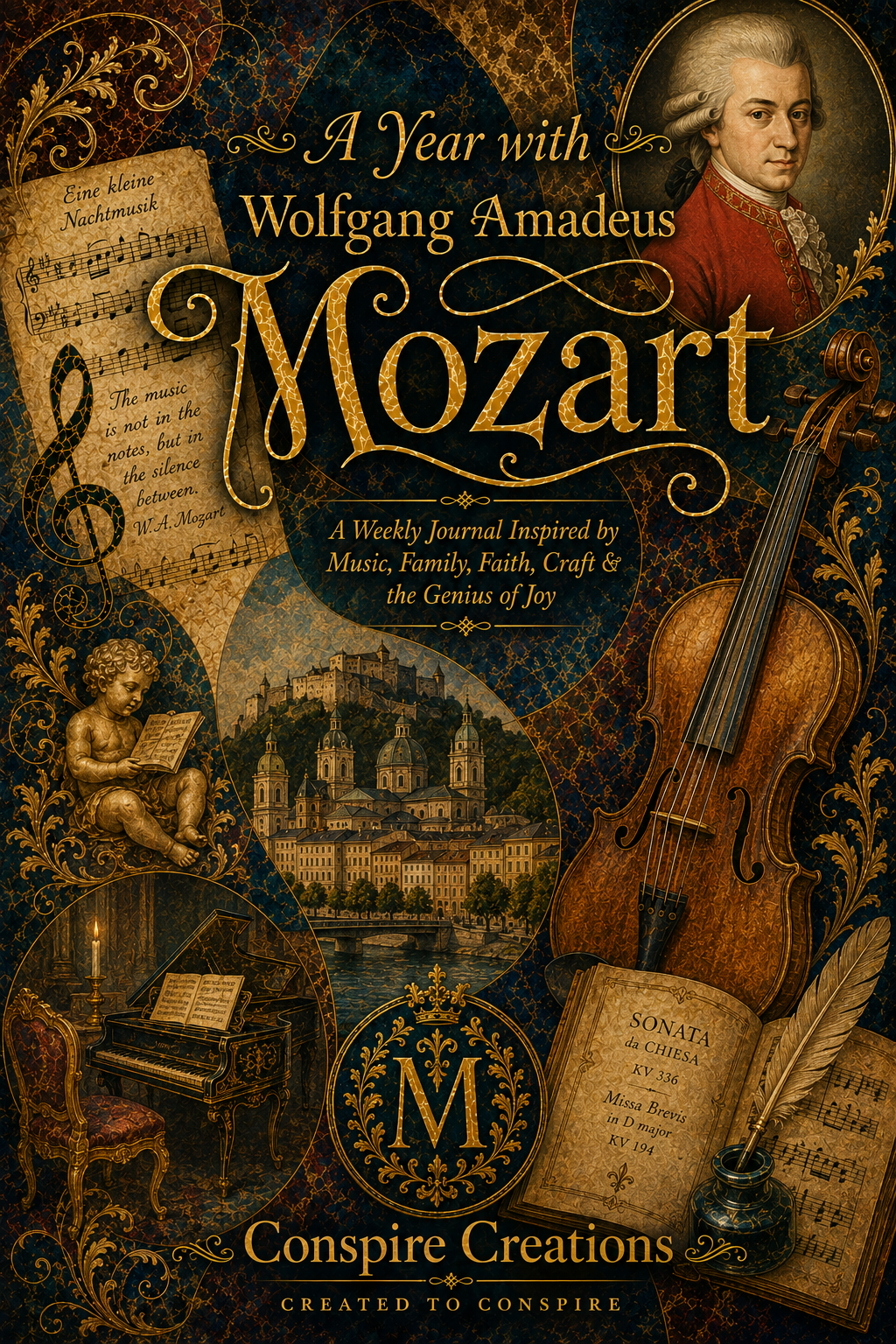 A Year with Wolfgang Amadeus Mozart — A 52-Week Guided Music Journal