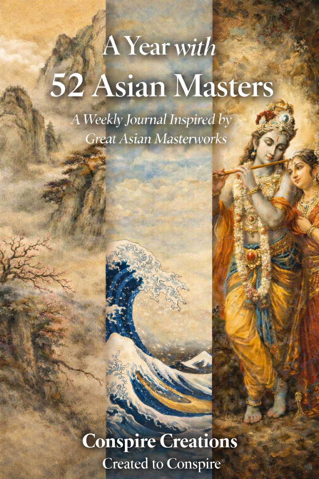 A Year with 52 Asian Masters Guided Journal — Premium 52-week guided digital PDF journal by Conspire Creations®