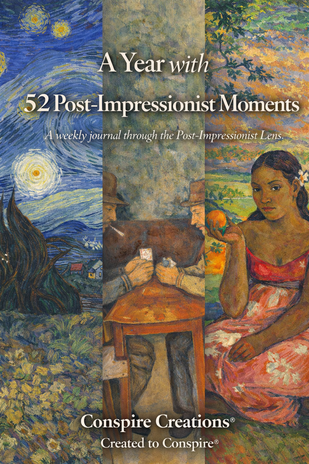 A Year with 52 Post-Impressionist Moments Guided Journal — Premium 52-week guided digital PDF journal by Conspire Creations®
