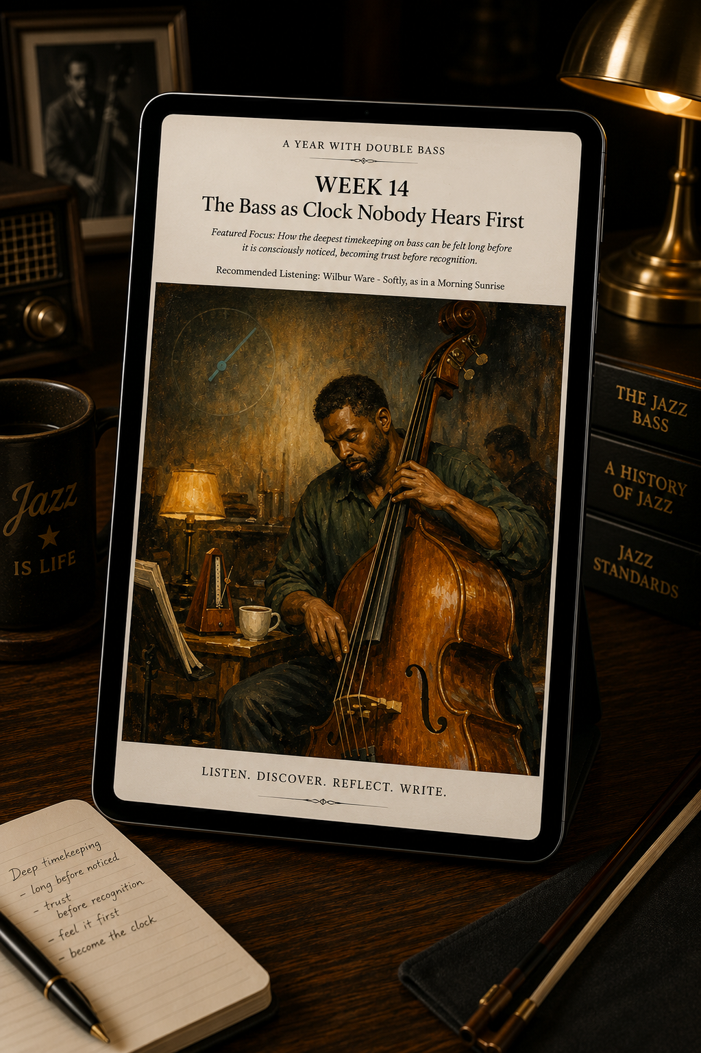A Year with Double Bass — A 52-Week Guided Music Journal