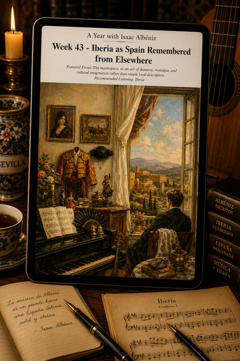 A Year with Isaac Albéniz — A 52-Week Guided Music Journal