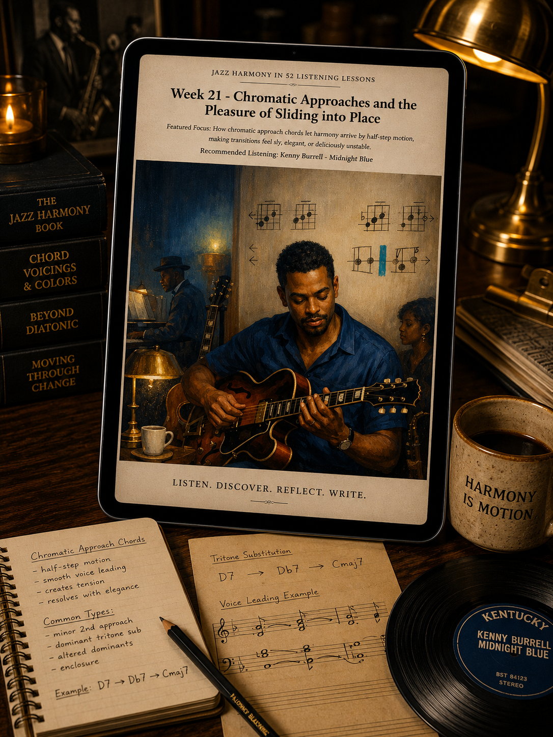 Jazz Harmony in 52 Listening Lessons — A 52-Week Guided Music Journal