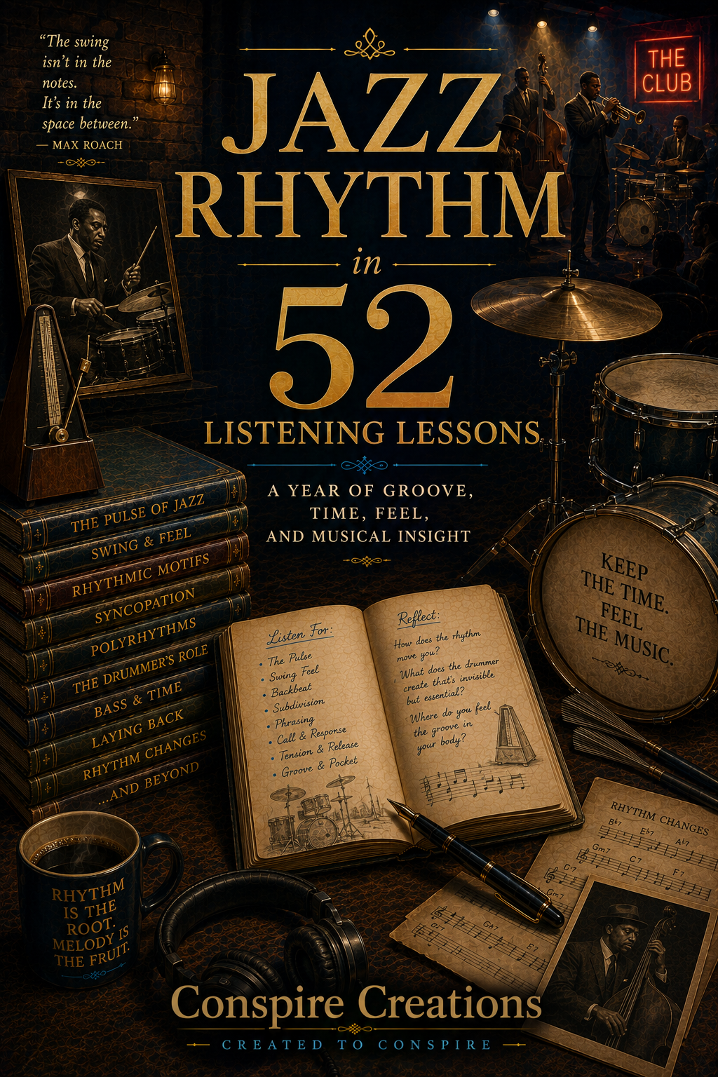 Jazz Rhythm in 52 Listening Lessons — A 52-Week Guided Music Journal