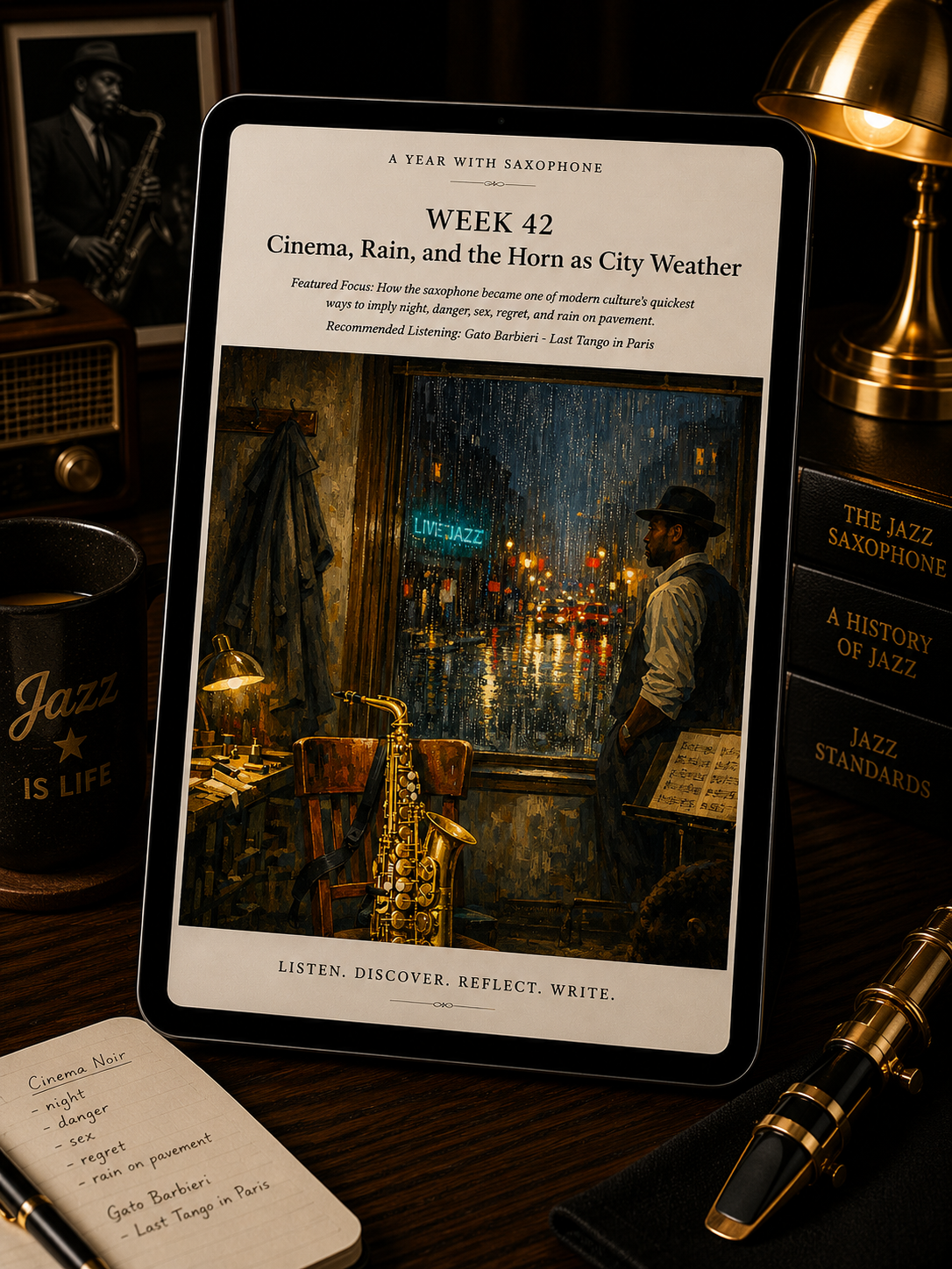 A Year with Saxophone — A 52-Week Guided Music Journal