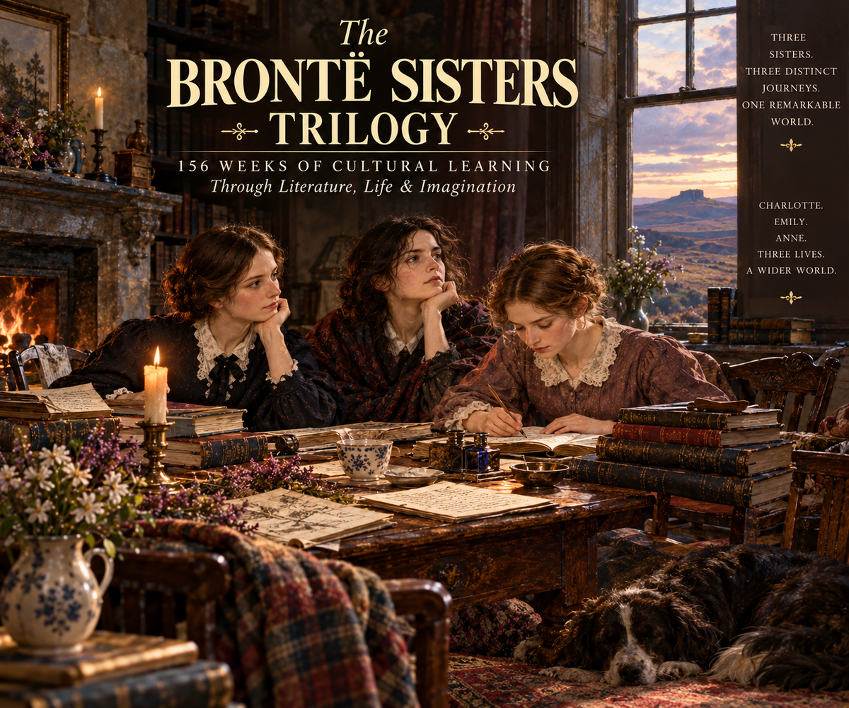 The Brontë Sisters Trilogy: 156 Weeks of Cultural Learning Through Literature, Life & Imagination