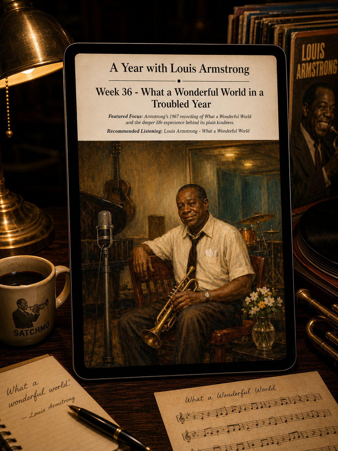 A Year with Louis Armstrong — A 52-Week Guided Music Journal