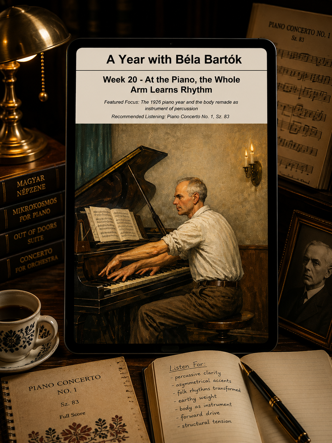 A Year with Béla Bartók — A 52-Week Guided Music Journal