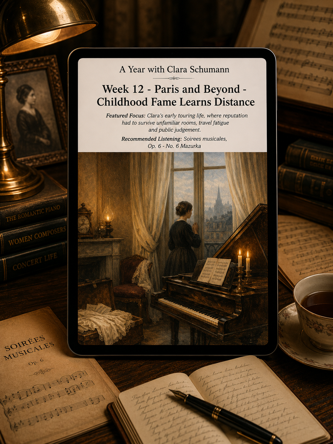 A Year with Clara Schumann — A 52-Week Guided Music Journal