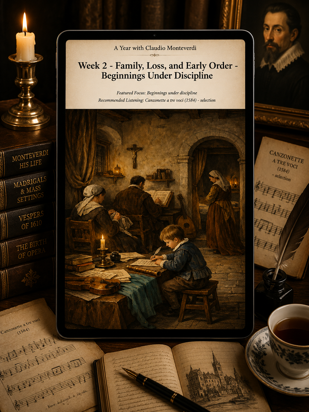 A Year with Claudio Monteverdi — A 52-Week Guided Music Journal