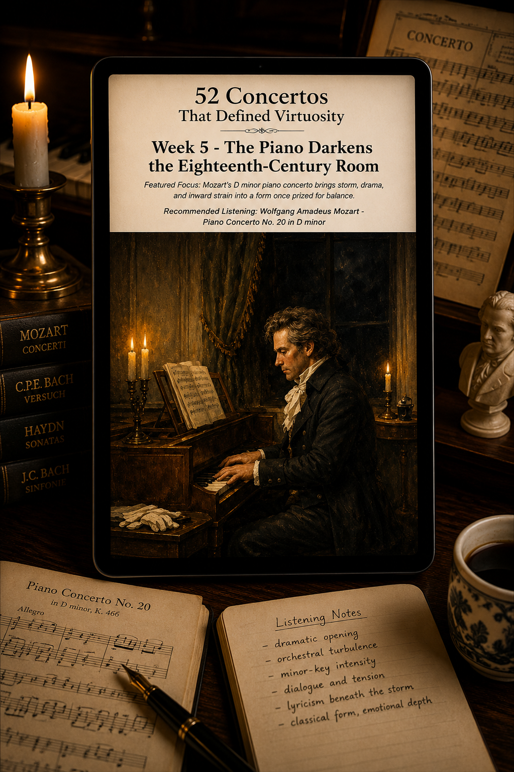 52 Concertos That Defined Virtuosity — A 52-Week Guided Music Journal