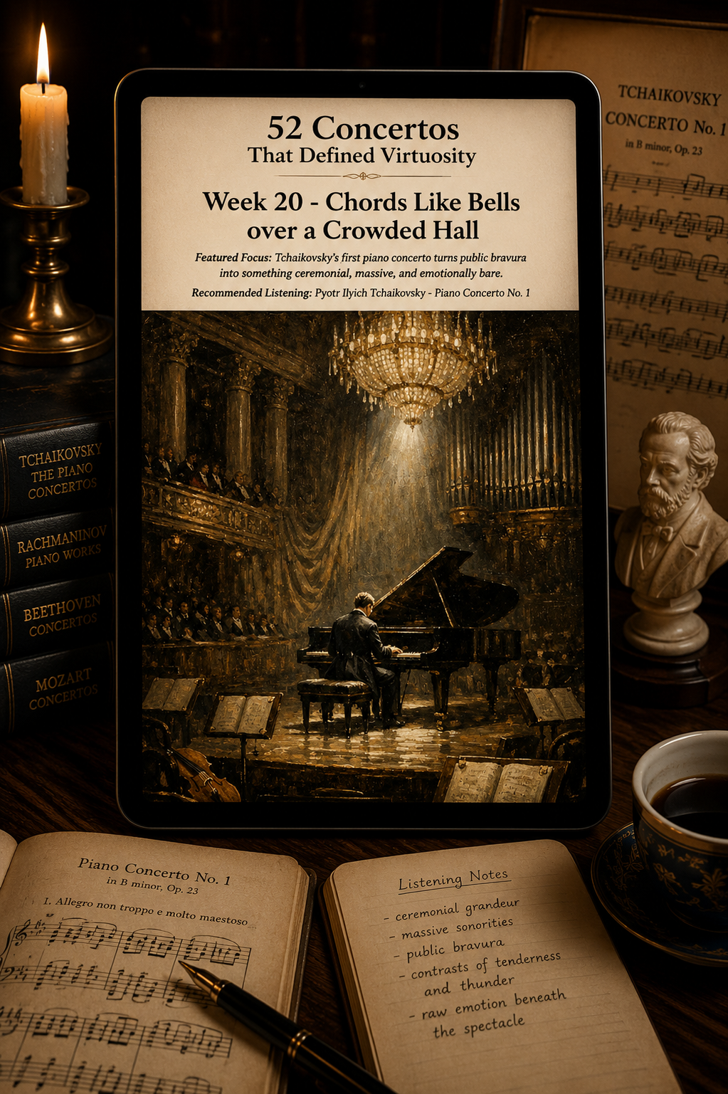52 Concertos That Defined Virtuosity — A 52-Week Guided Music Journal