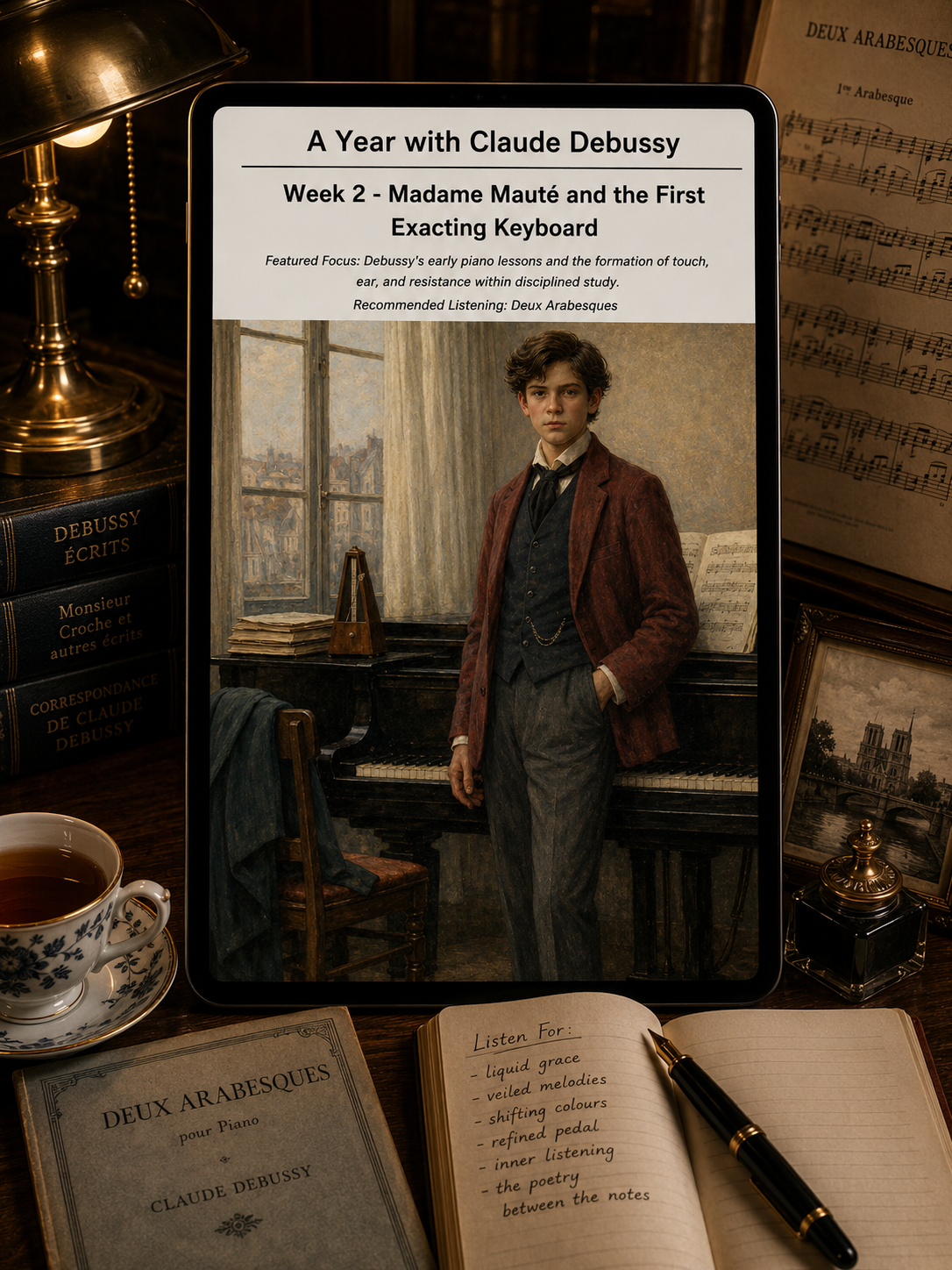 A Year with Claude Debussy — A 52-Week Guided Music Journal