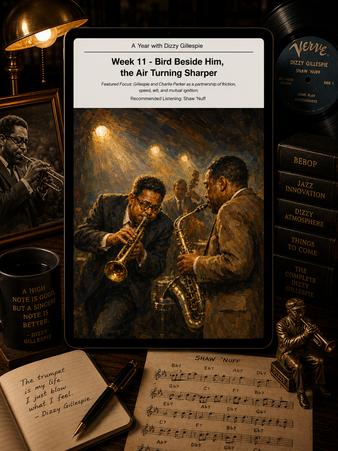 A Year with Dizzy Gillespie — A 52-Week Guided Music Journal