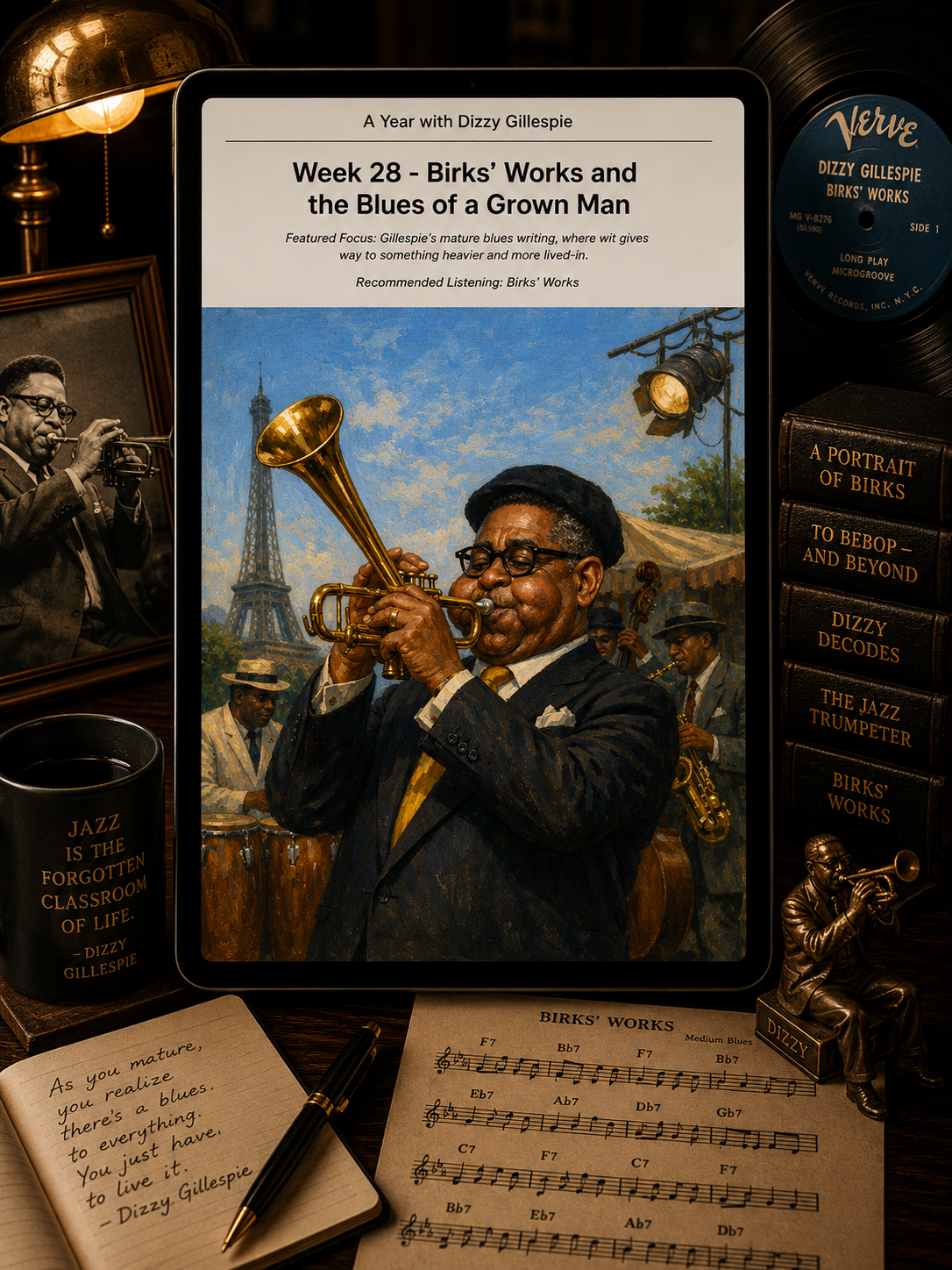 A Year with Dizzy Gillespie — A 52-Week Guided Music Journal