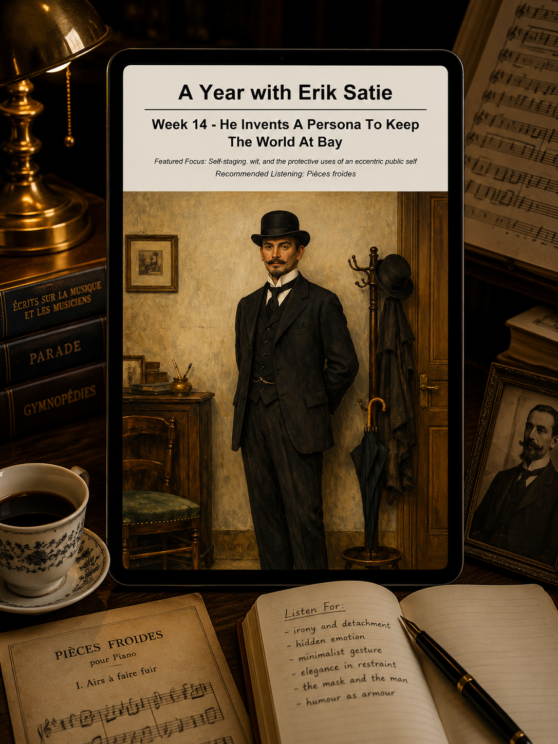 A Year with Erik Satie — A 52-Week Guided Music Journal