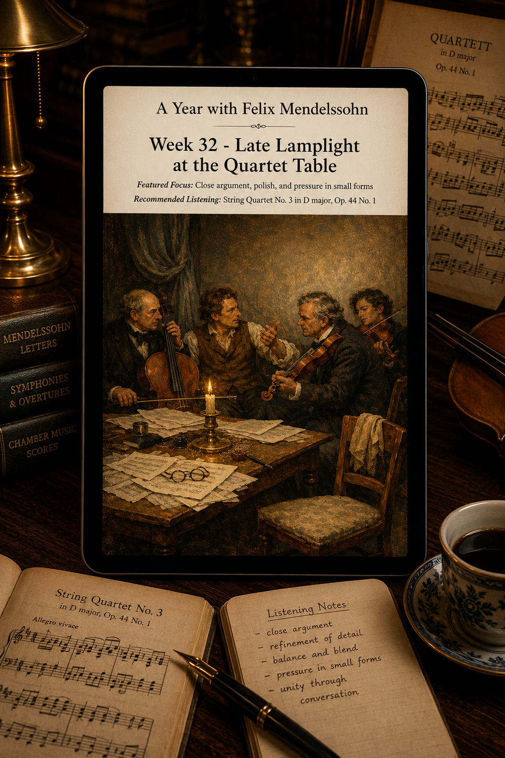 A Year with Felix Mendelssohn — A 52-Week Guided Music Journal
