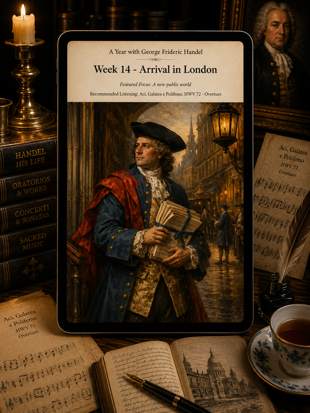 A Year with George Frideric Handel — A 52-Week Guided Music Journal