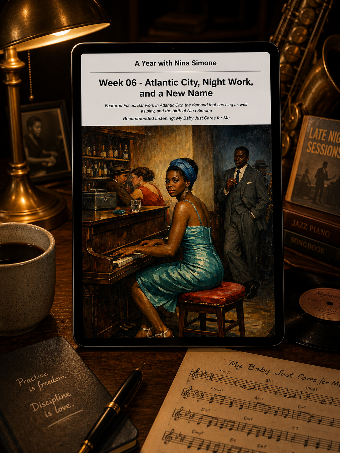 A Year with Nina Simone — A 52-Week Guided Music Journal
