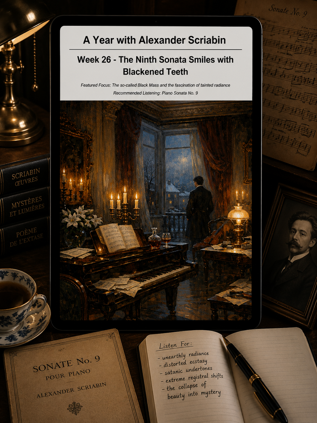 A Year with Alexander Scriabin — A 52-Week Guided Music Journal