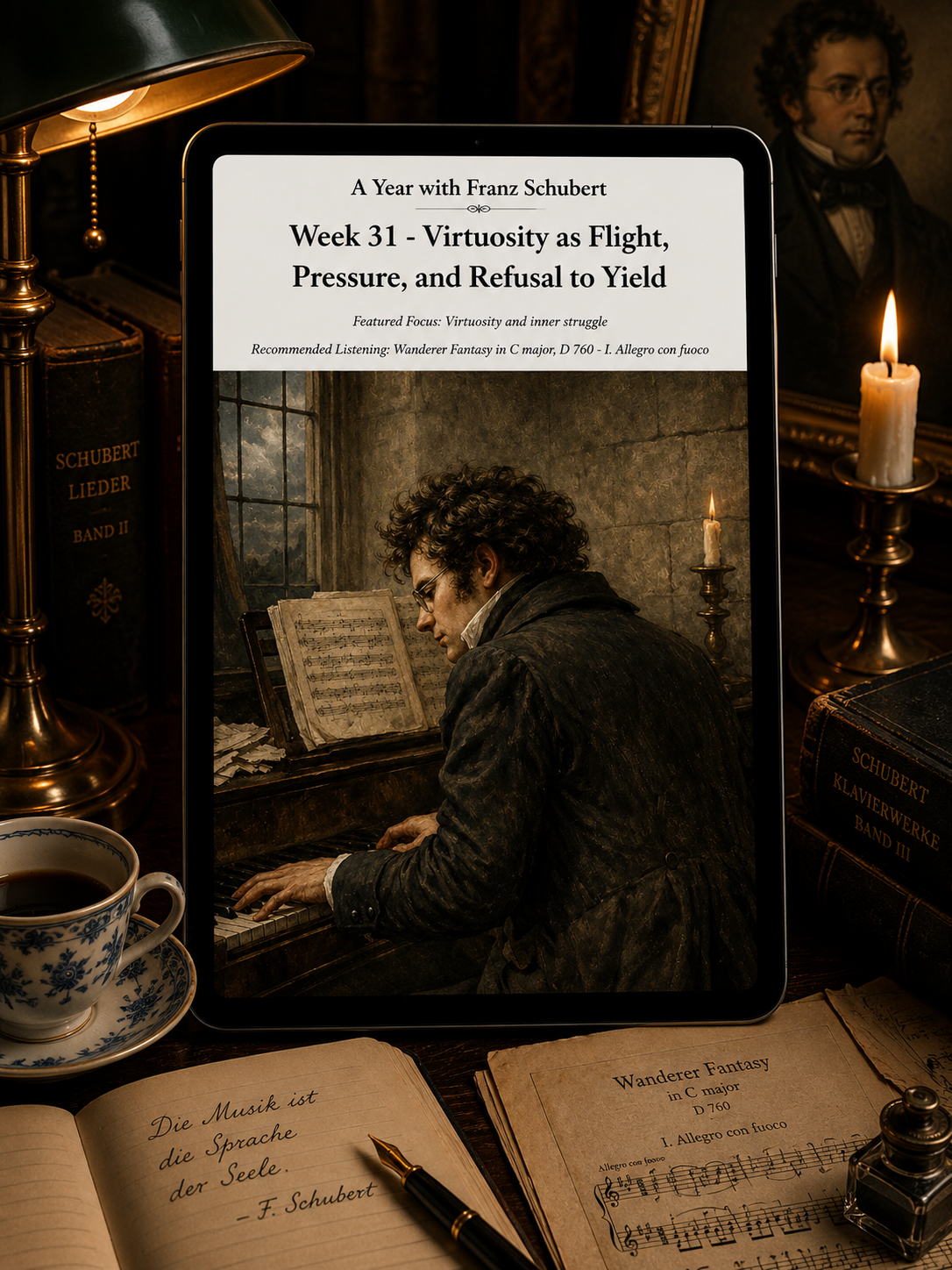 A Year with Franz Schubert — A 52-Week Guided Music Journal